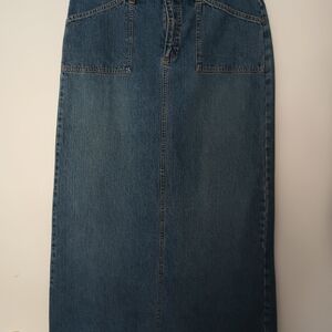 Denim Maxi Skirt